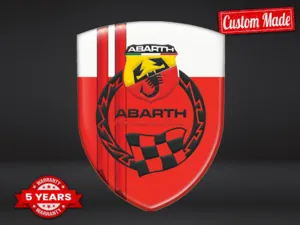 Fiat Abarth Custom Auto Plaketten Stil Max Modern Langlebig Pro